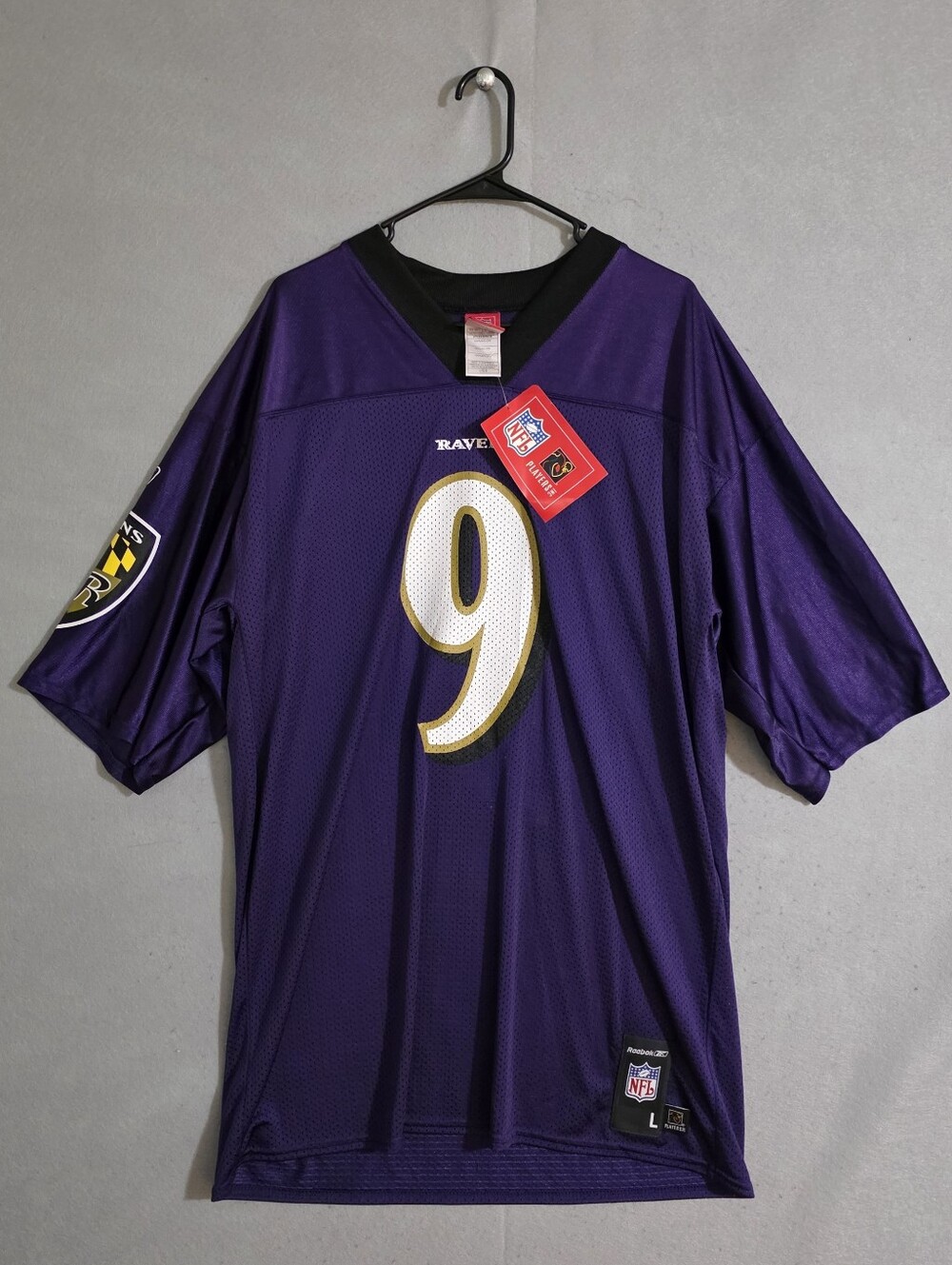 NWT VTG Reebok Mens Baltimore Ravens Steve McNair Jersey NFL Size Large